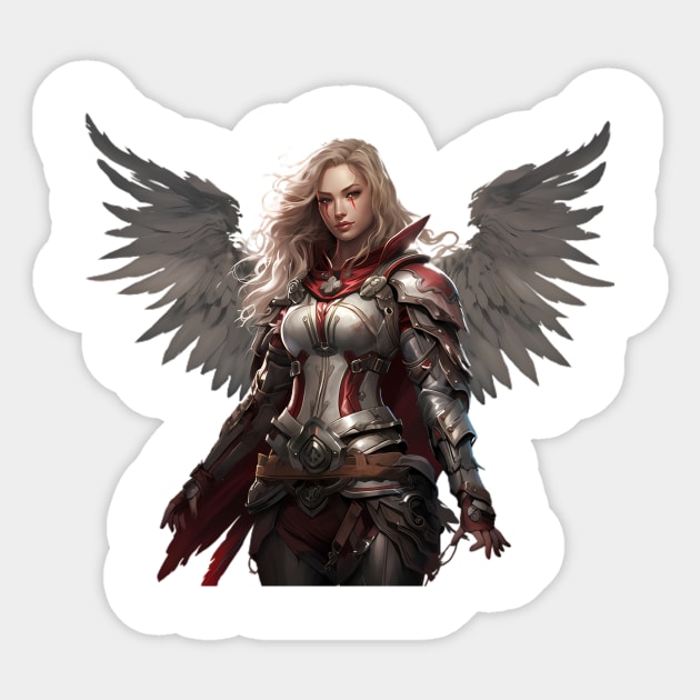 Angel Wings Protector Sticker by Keciu's Shop